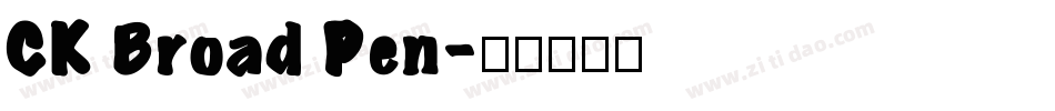 CK Broad Pen字体转换